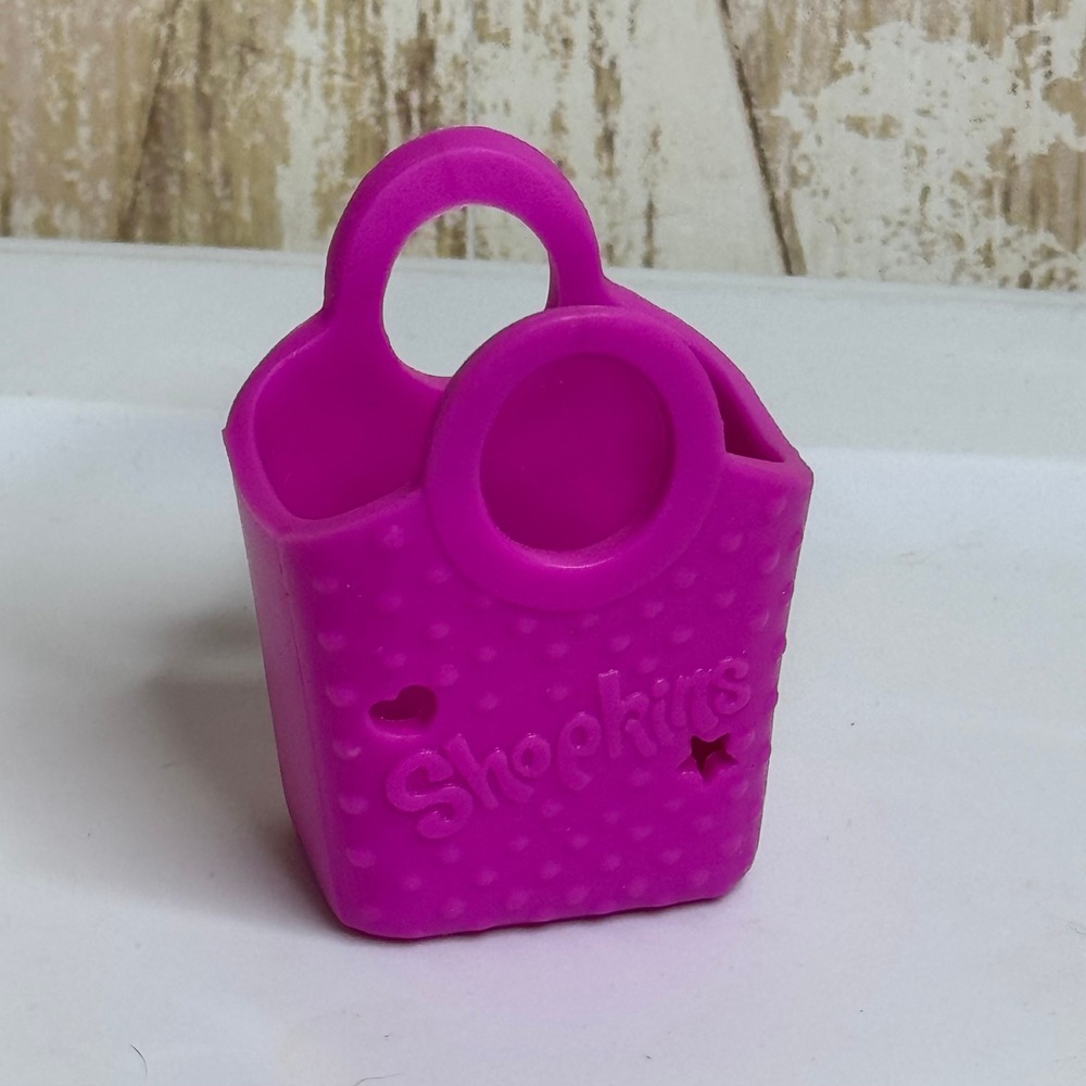 Shopkins Pink Shopping Bag McDonald Happy Meal Toy 2015 Moose Toys Accessory